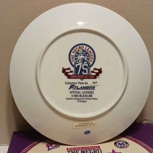 Negro Leagues Baseball Collector Plate #557
